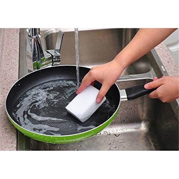 100 unidades de esponjas mágicas para limpieza, limpiador de espuma multifuncional y accesorios de cocina.