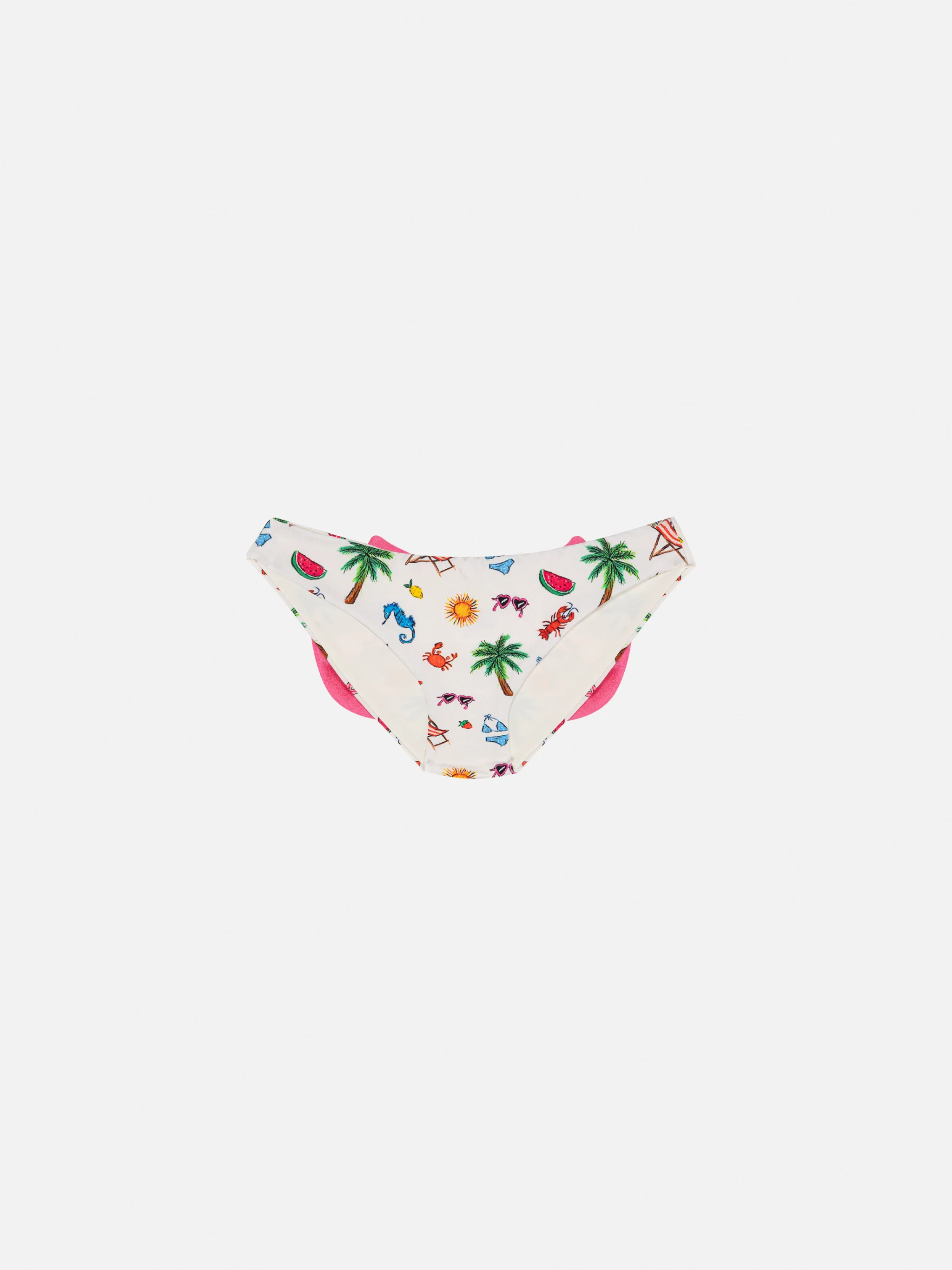 Slip da mare Madame con fiocco e stampa sommerskitse