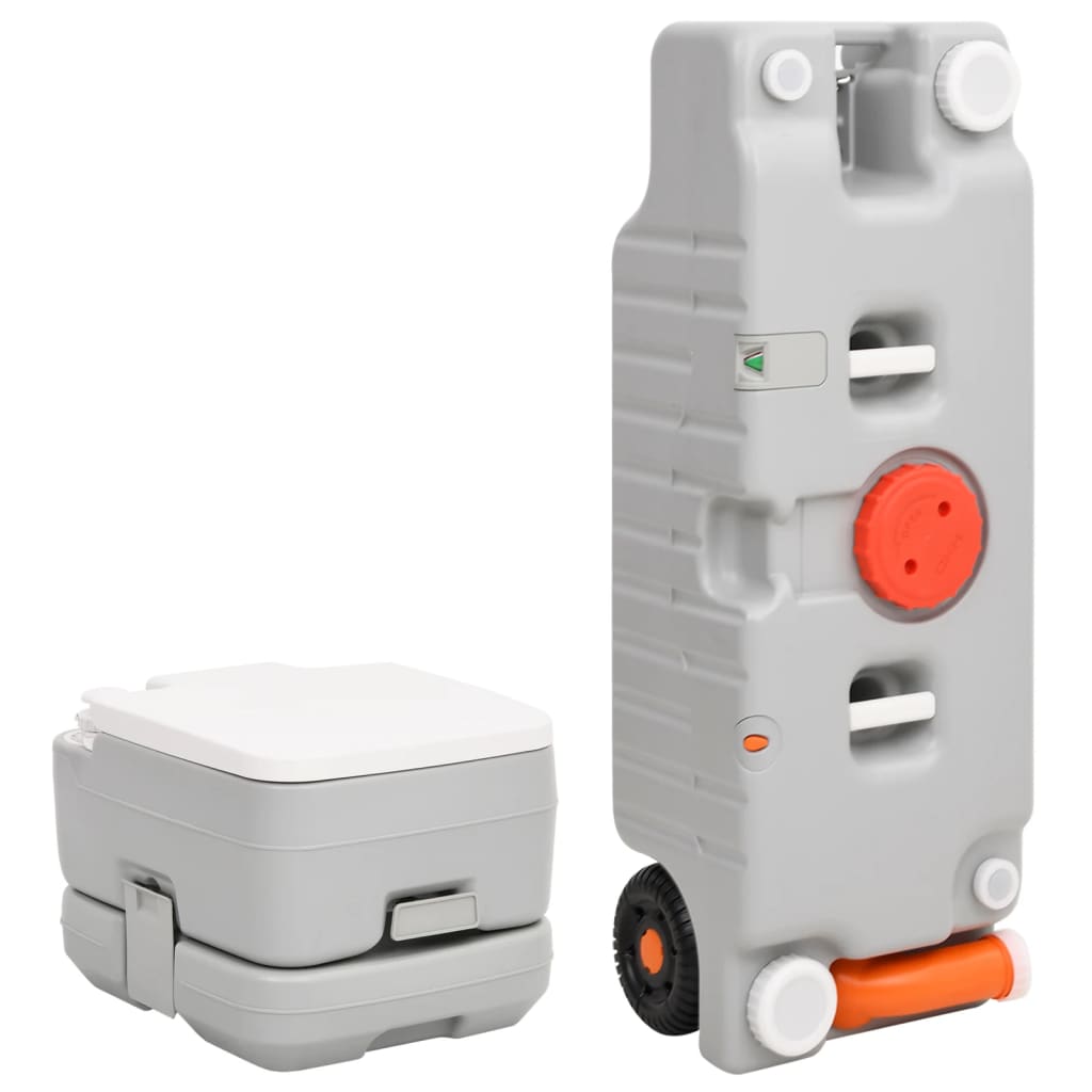 Vidaxl kemping WC és víztartály 41,5 x 36,5 x 30 cm