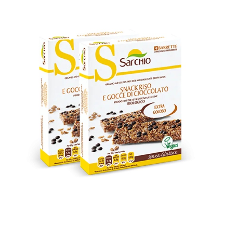 SARCHIO Sarchio riževi in čokoladni koščki brez glutena 80 g