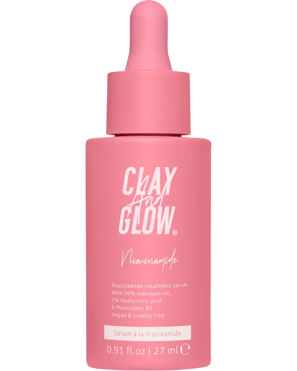 CLAY AND GLOW Ser cu niacinamidă 10% ser de tratament cu niacinamidă