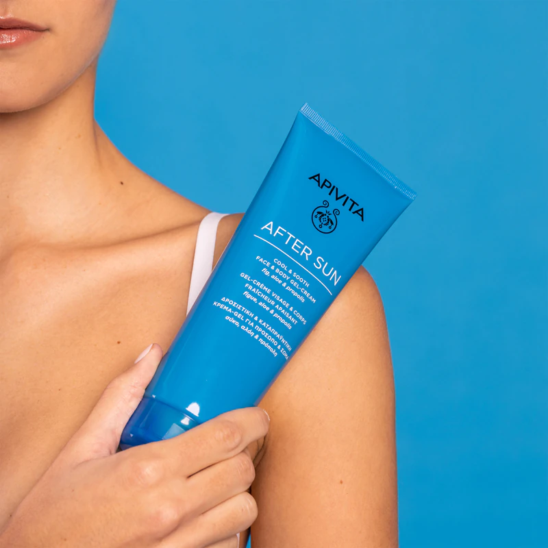 Apivita Bee Sun Safe After Sun Gel Creme Refrescante e Suavizante para Rosto e Corpo