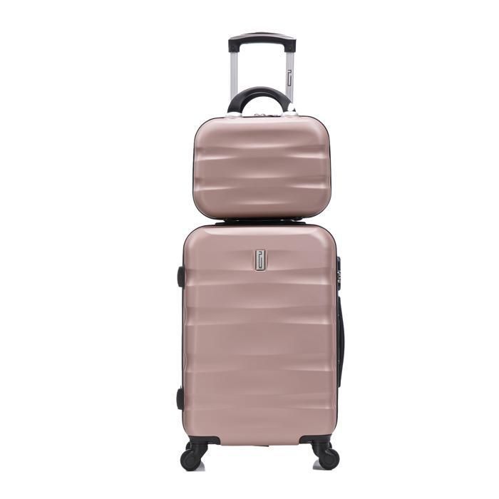 CELIMS FRANCE – Aerowave 5-teiliges Gepäckset | Gepäckset | Schloss | Leicht und robust | Roségold