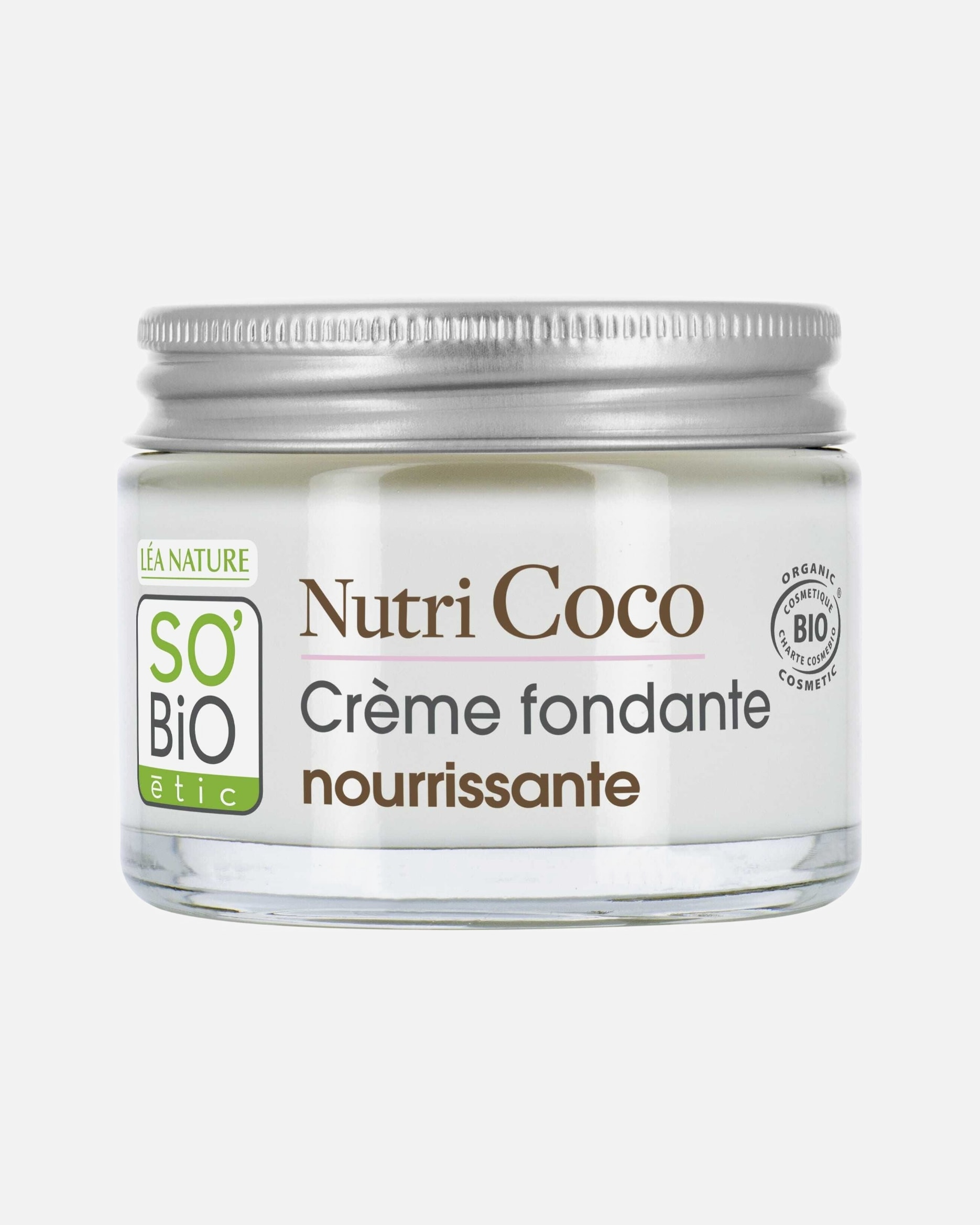 SO BiO étic Crème fondante nourrissante, peaux sèches à très sèches, Nutri Coco