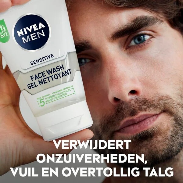 NIVEA Men Sensitive veido prausiklis 100 ml