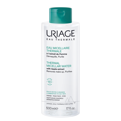Uriage Eau Micellaire Thermale Oily Skin Micellar Cleansing Water for Combination to Oily Skin 500 ml 500 ml