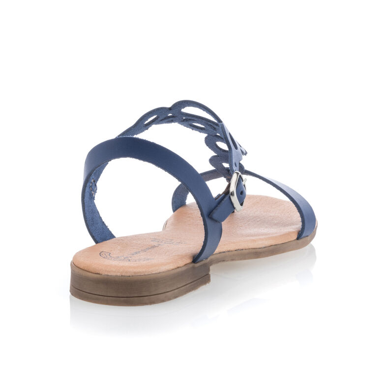 Női kék flip-flop papucsok / tanga szandálok