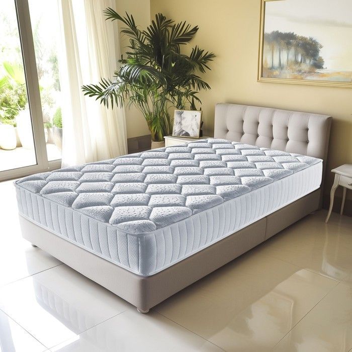 Colchón de 90x190 cm - JULIEN BEDDING - Espuma viscoelástica - 25,5 cm - 5 zonas de confort - Comodidad diaria