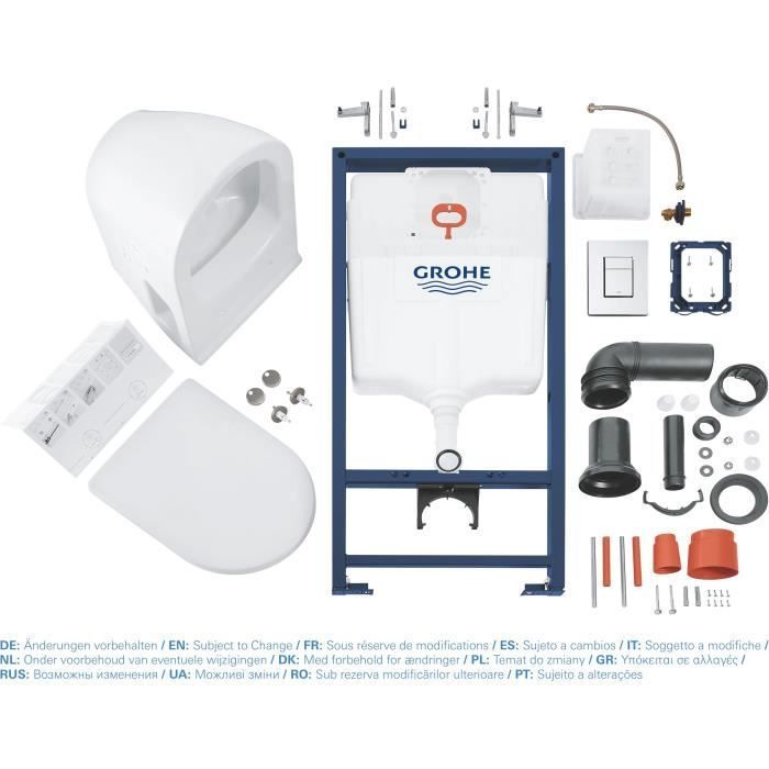 GROHE - Solido Compact Toilet Frame Pack 39186000 - WC 6-9 l 1,13 m