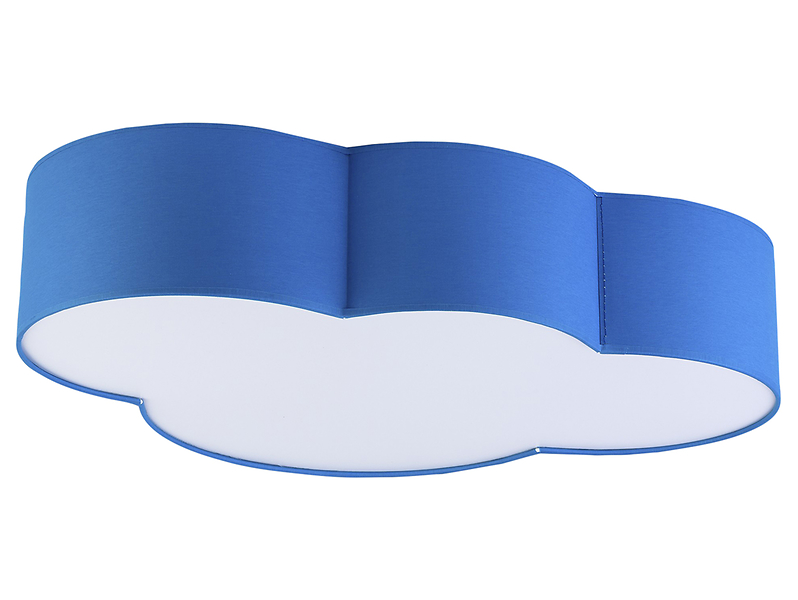 Lampa sufitowa dziecięca Cloud tkaninowa niebieska