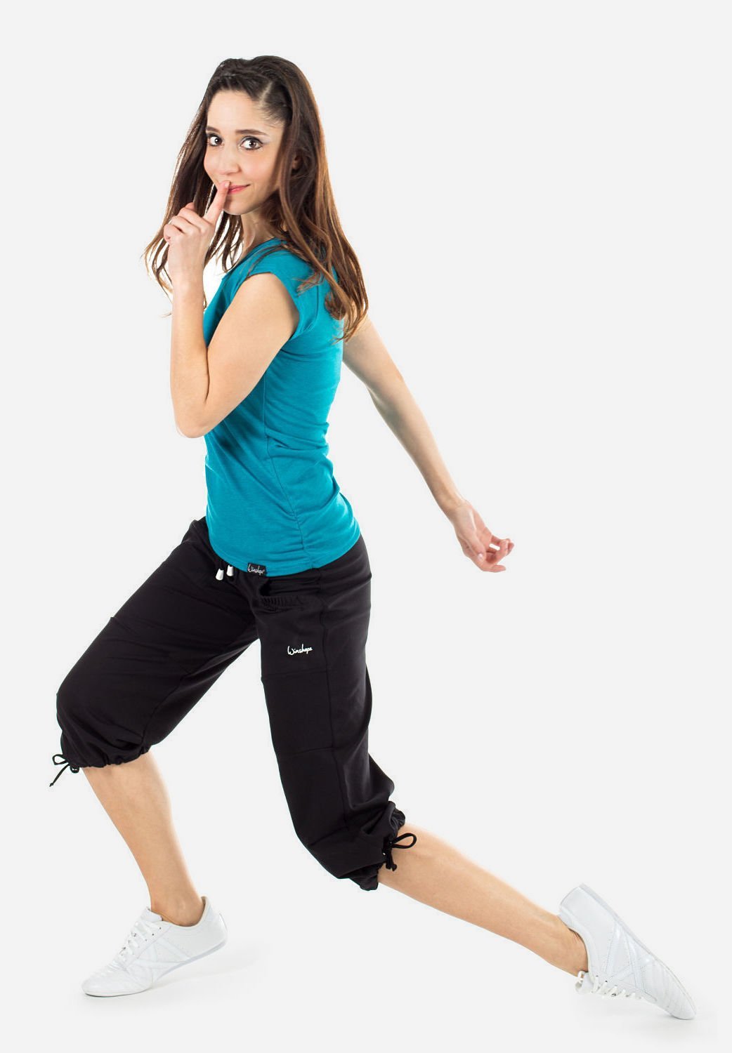 Winshape 3/4 sportbroek - zwart