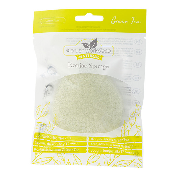 Esponja de konjac de té verde de Brushworks