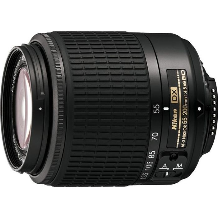 Nikon AF-S DX 55-200mm f/4-5.6 G Nero