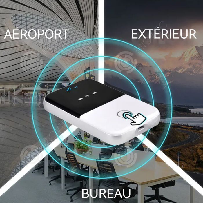 INN Mobiler WLAN-Router 150 Mbit/s, SIM-Karte, 4G-Direktverbindung zu Computern, starke WLAN-Verbindung zu Mobiltelefonen