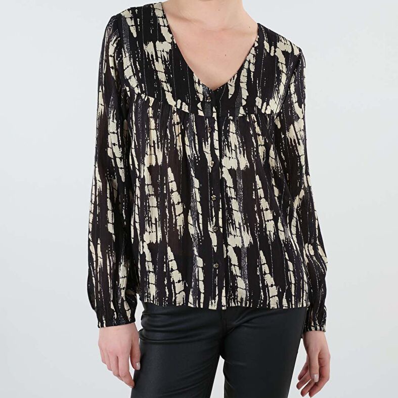 Schwarze Damenbluse