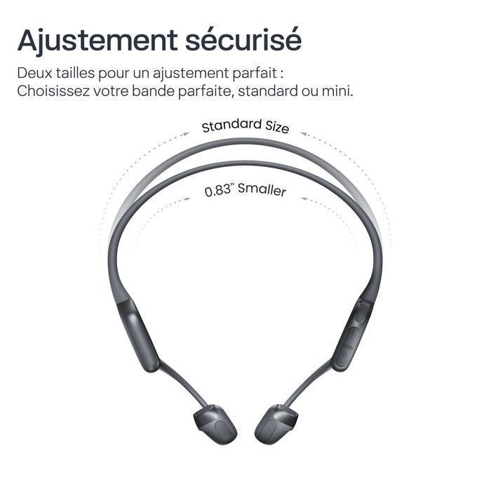 Fones de ouvido esportivos de condução óssea Shokz OpenRun Pro 2 Mini