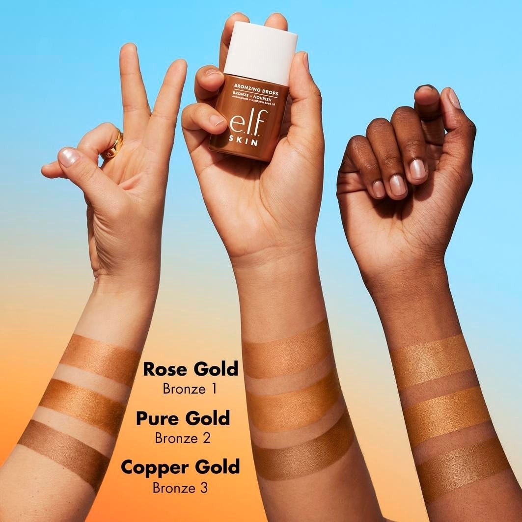 „elf Cosmetics“ bronzantai – bronzantiški lašai, 30 ml