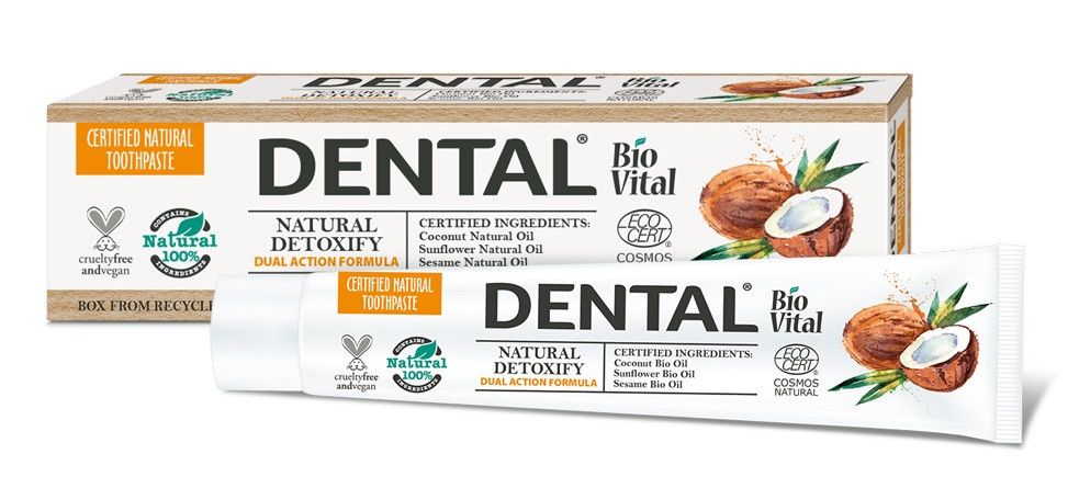 Prírodná detoxikačná zubná pasta Zubné pasty a zubné pasty