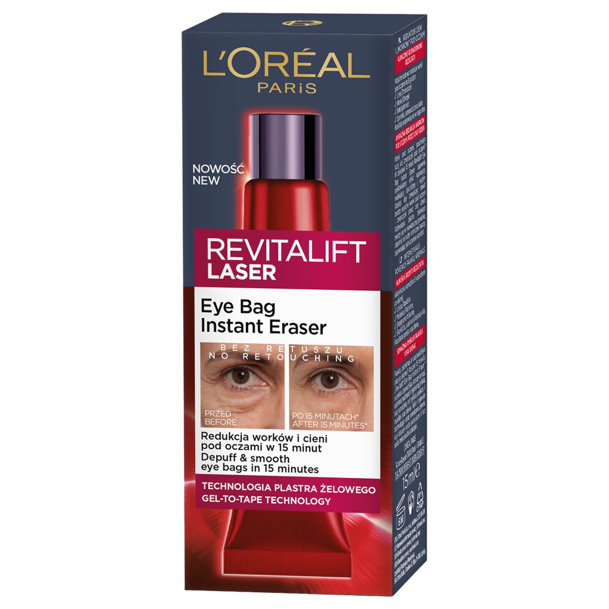 L'Oréal Paris Revitalift lāzera acu maisiņš tūlītējai dzēšgumijai