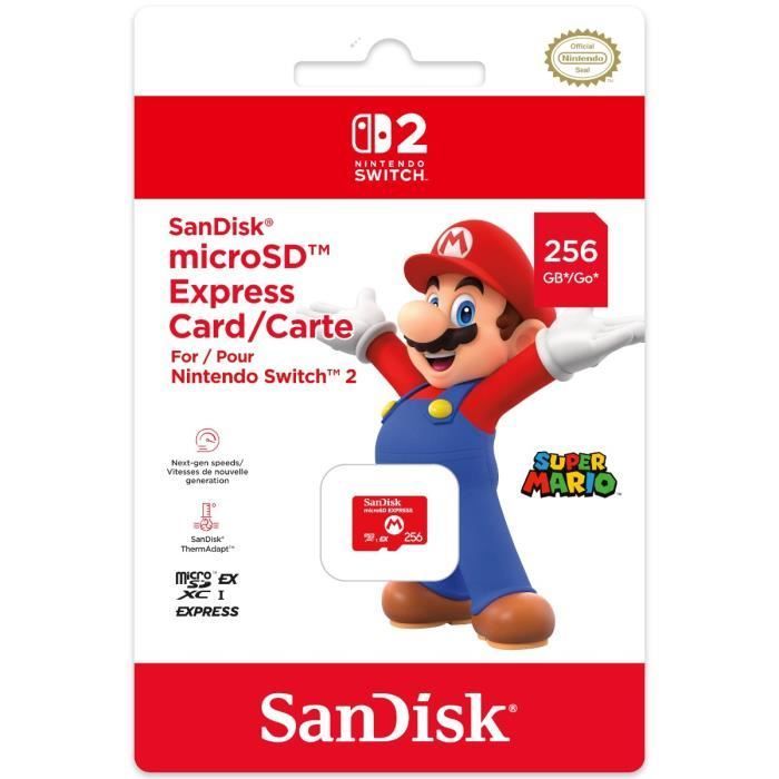 Tarjeta de memoria Micro SD SanDisk Express de 256 GB para Nintendo Switch 2