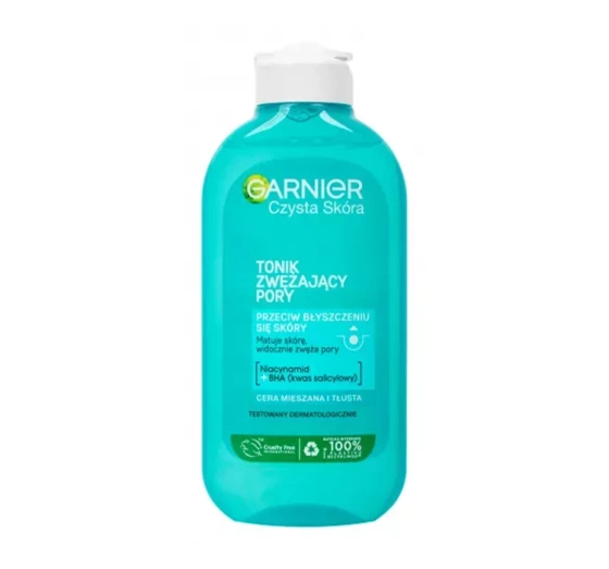 Garnier Czysta Skóra matujący tonik do twarzy zwężający pory 200 ml