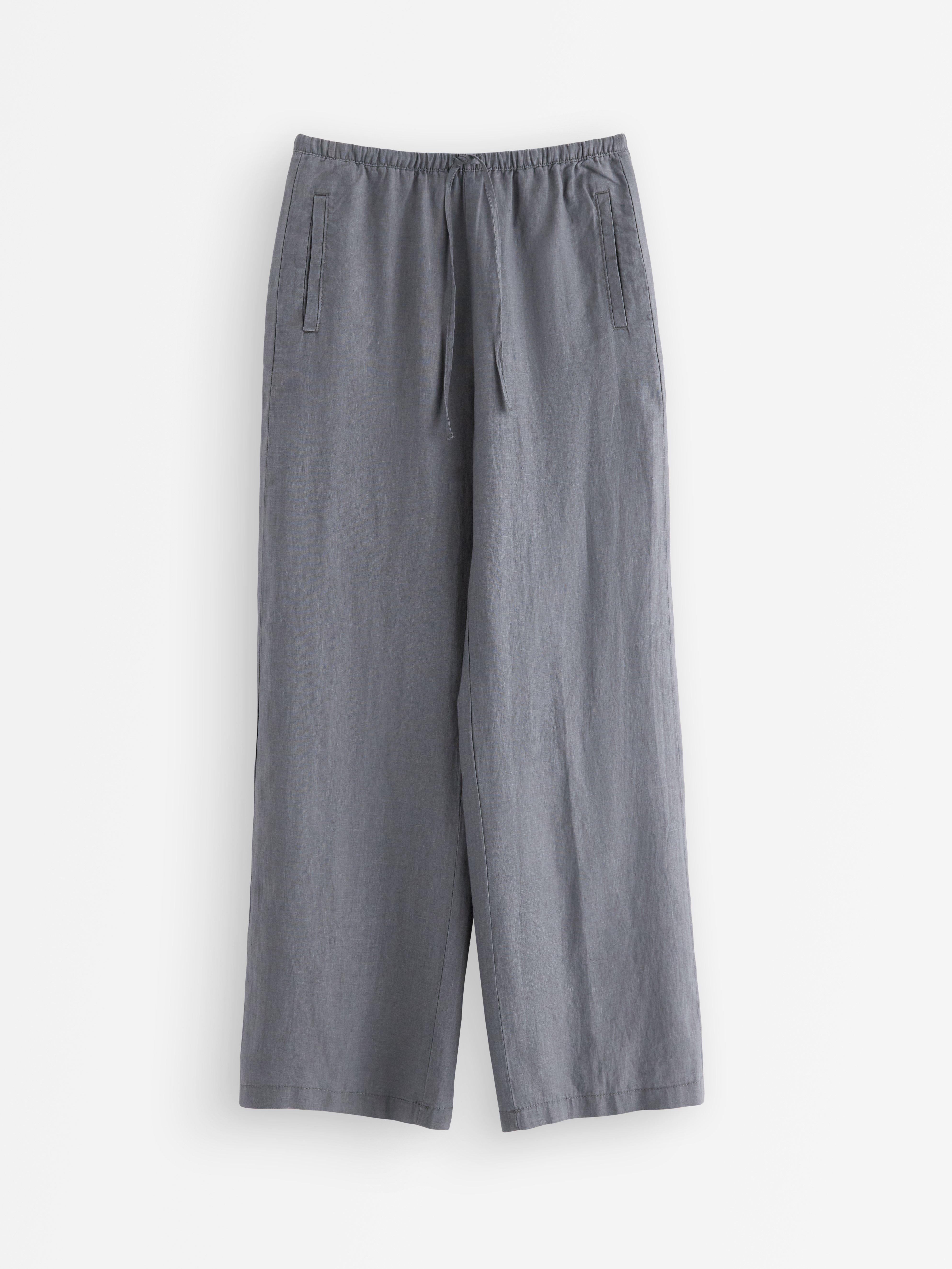 Vida byxor i linne grey