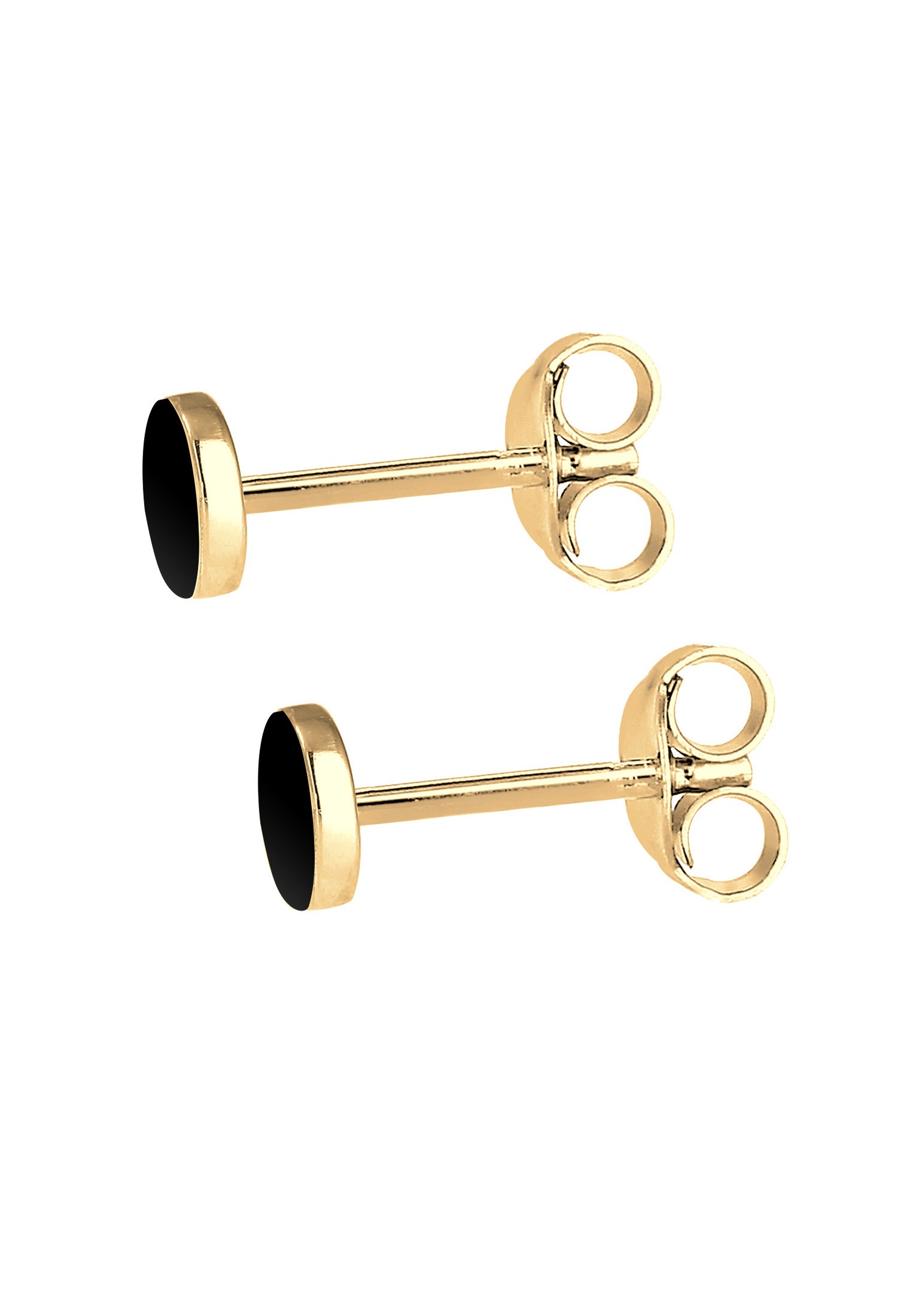 Elli Femmes Cercle Basique Géo Tendance en Argent Sterling 925 Plaqué Or