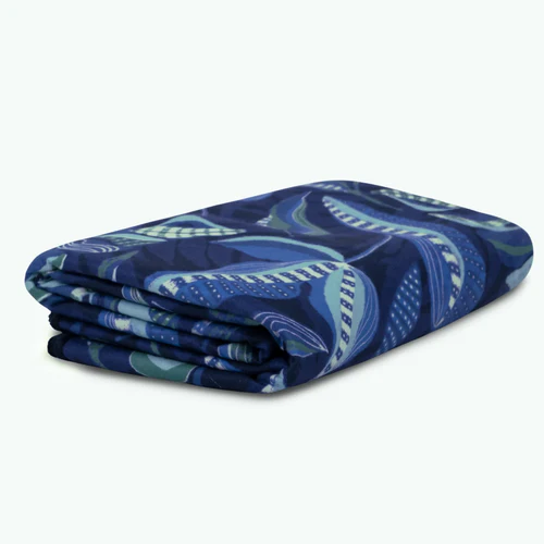 Cabaia Fontainebleau - Serviette microfibre rectangulaire bleu