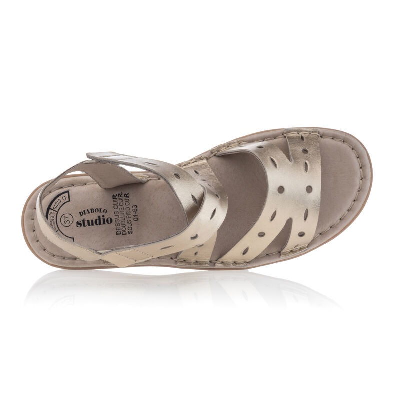 Sandales / nu-pieds Femme Jaune