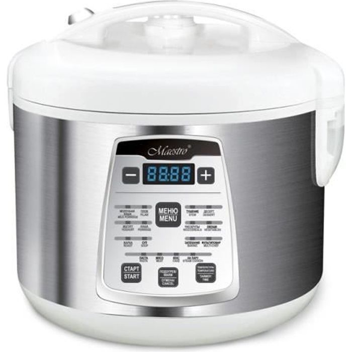 Cuiseur à riz - MULTI ÉLECTRIQUE - 5 Litres - Acier inoxydable - 16 fonctions - Automatique