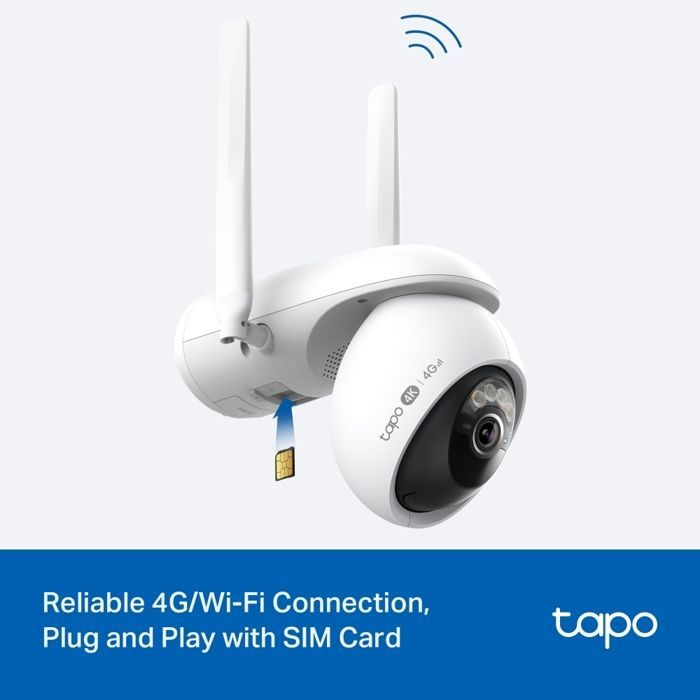 Kit de cámara de vigilancia - TP-LINK - Tapo C665G KIT - WiFi 4G - Panorámica - Alimentación solar