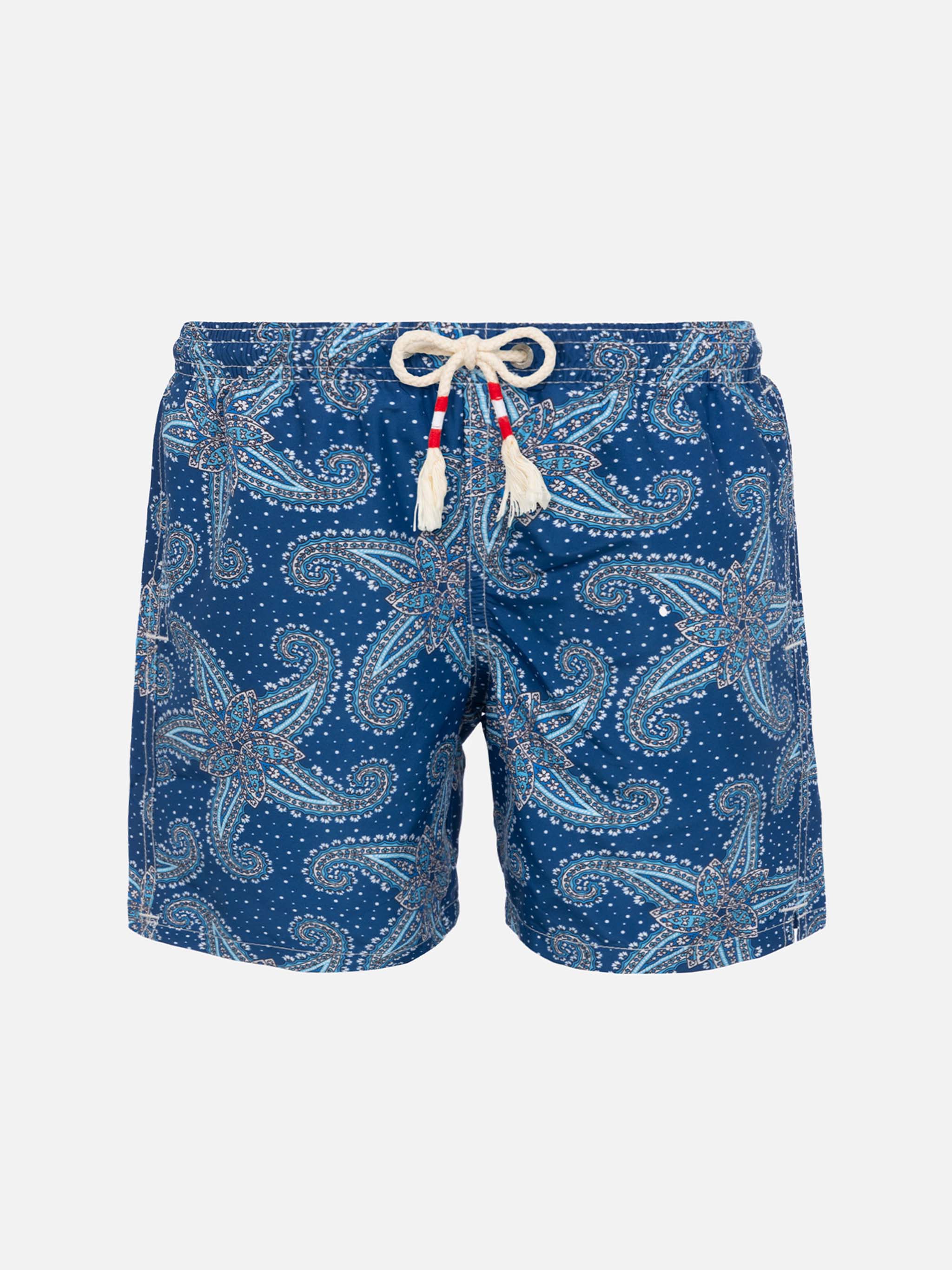 Traje de baño para niño con estampado de cachemir