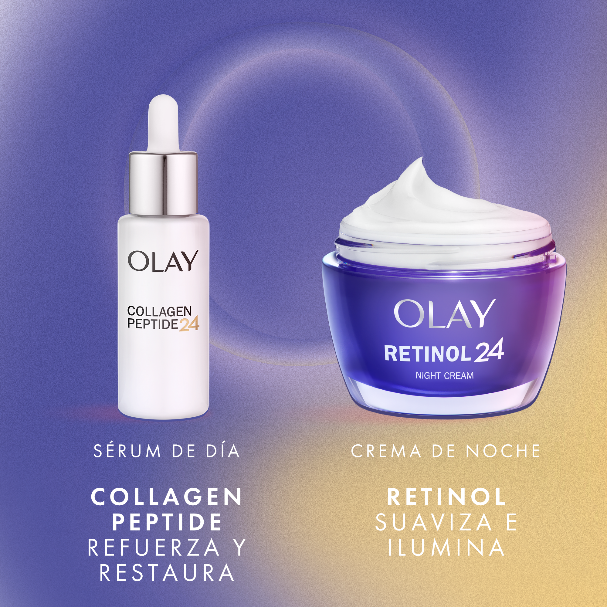 24-dnevni serum s kolagenskimi peptidi, mini retinol, 24-dnevni nočni kremni komplet v obliki valjev Kozmetični etuiji