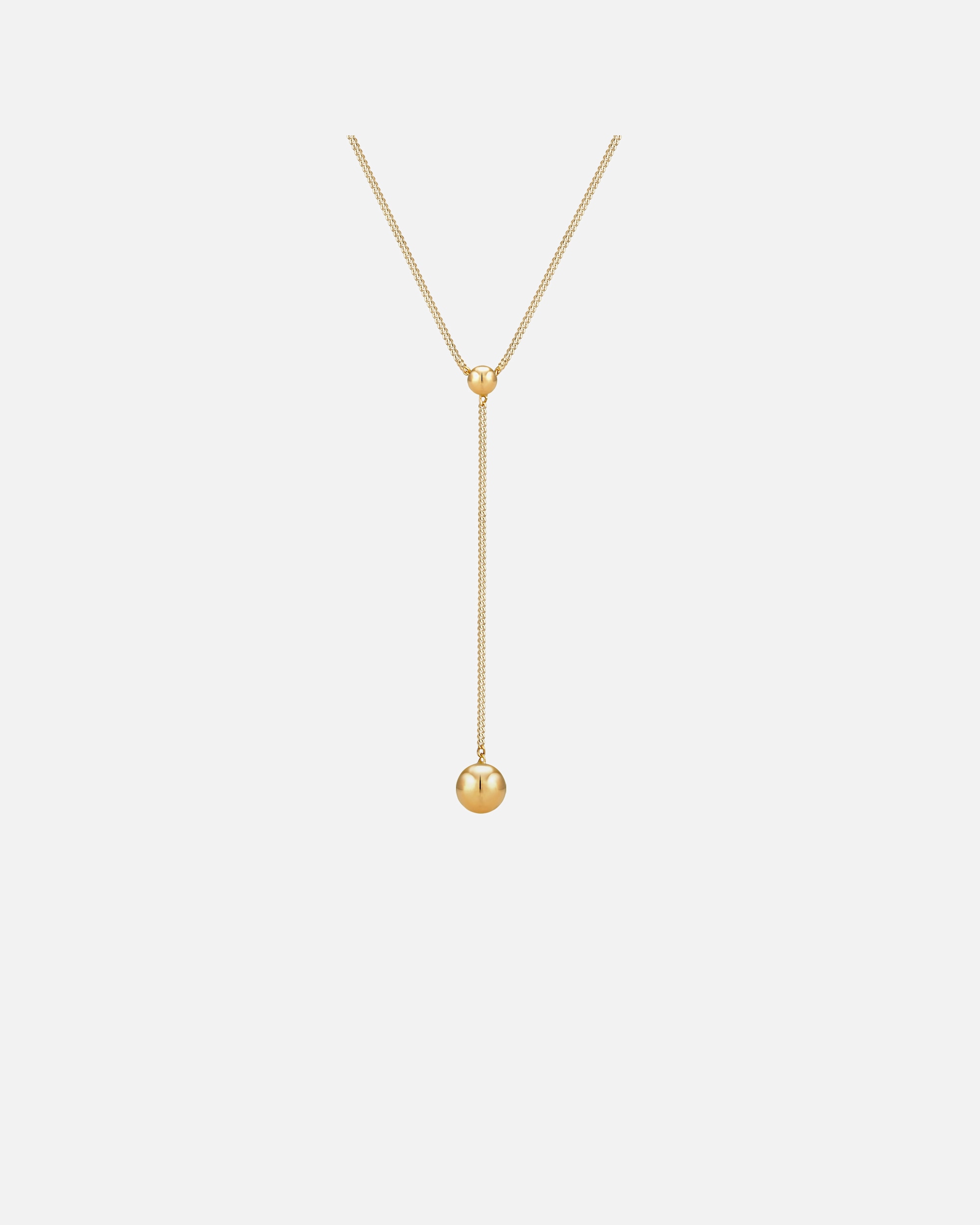 Elli Y-Chaîne Sphère Pendentif Filigrane Collier Femme - (925/1000) Argent Plaqué Or