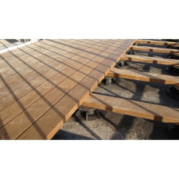 KARTON VAN 60 PERCELEN RÉGLABLES 60 À 138 MM POUR TERRASSE BOIS ET COMPOSIET - L: 57 cm - l: 57 cm - Noir