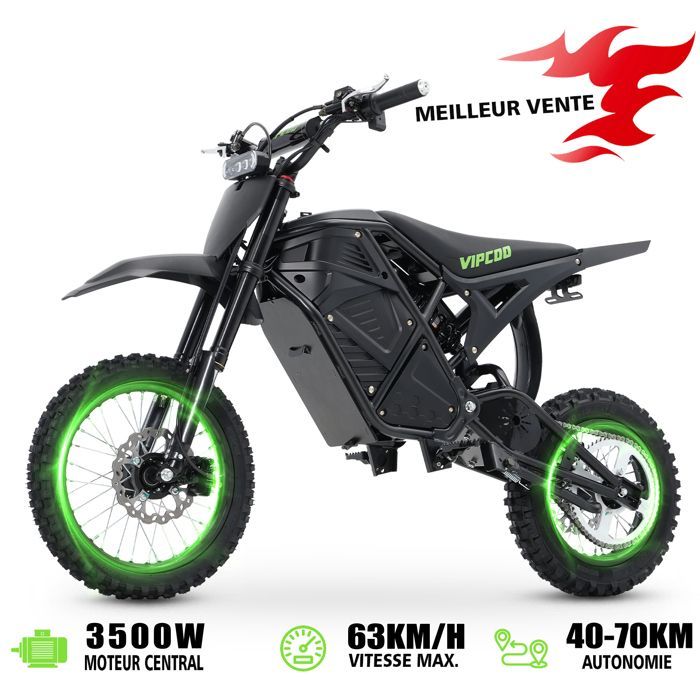 VIPCOO elektrische scooter, 3500W, volwassenen, 63 km/u, 14