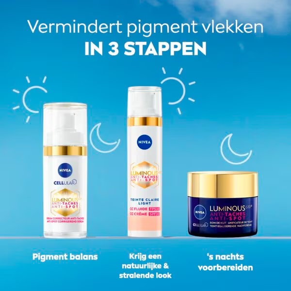 NIVEA Luminous630 pretspudinājumu SPF30 01 Light 3-in-1 CC krēms<br>40ml