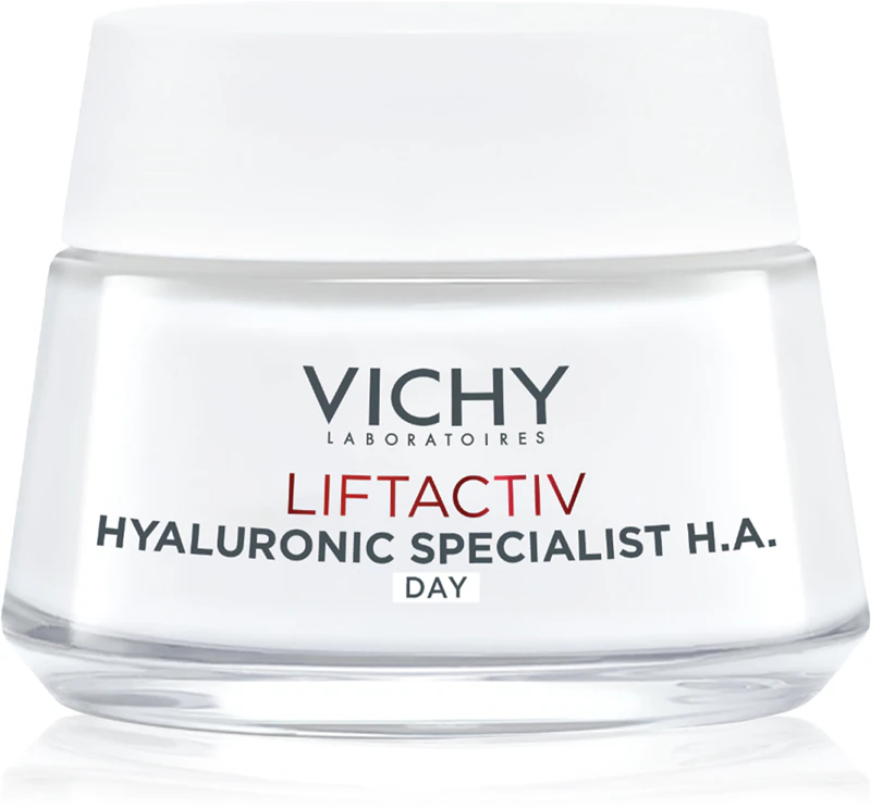 Vichy Liftactiv HA Creme Anti-Rugas Firmador para dia, ideal para pele seca e muito seca.