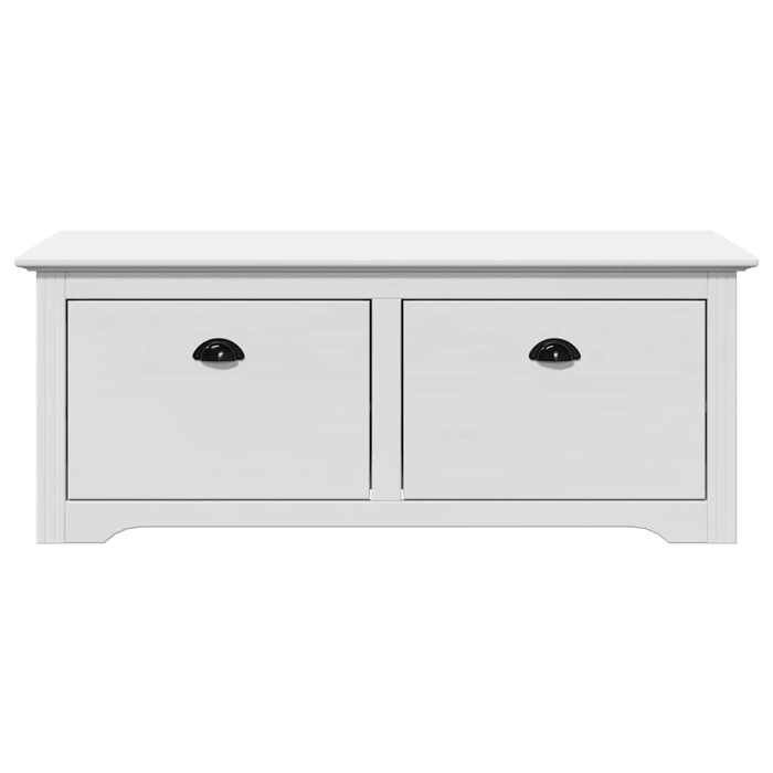 VidaXL Banc de couloir BODO blanc 114x40x45 cm, banc, siège de couloir, banc de rangement, banc d'entrée, meuble de couloir 4016869