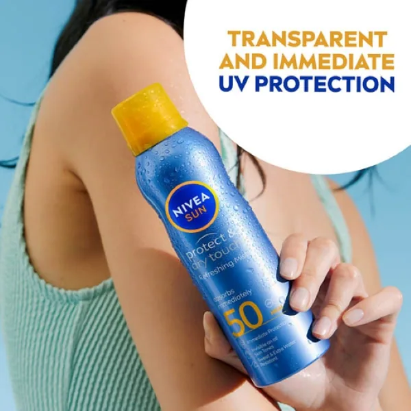 NIVEA SUN Kühlendes Sonnenspray LSF 50 Schützen & Erfrischen 200 ml