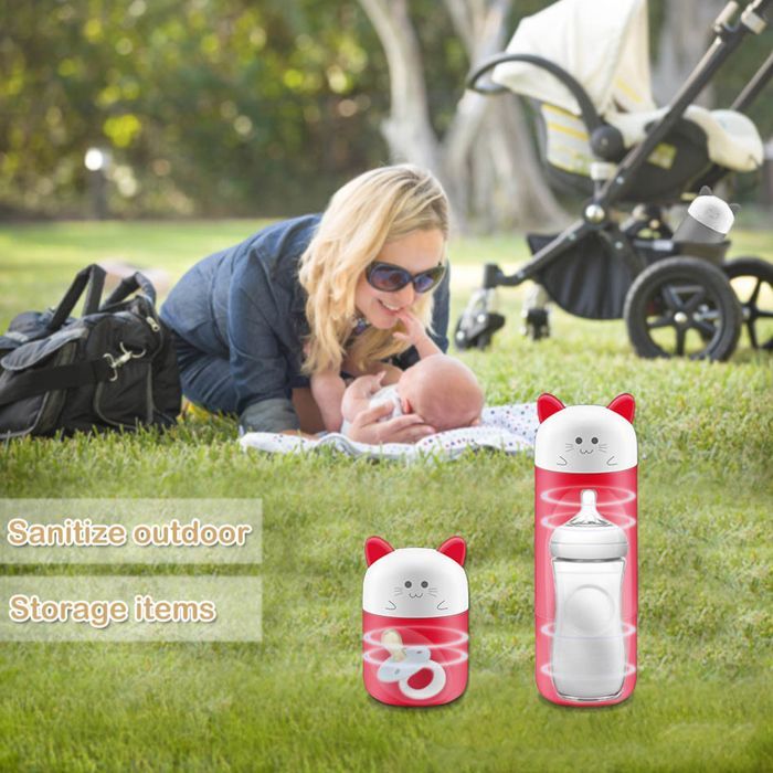 TD® elektrische babyflessterilisator, potjes, spenen, reisbabycomfort, conserven, draagbare UV-sterilisator, flessen, speelgoed, goedkoop, borstel