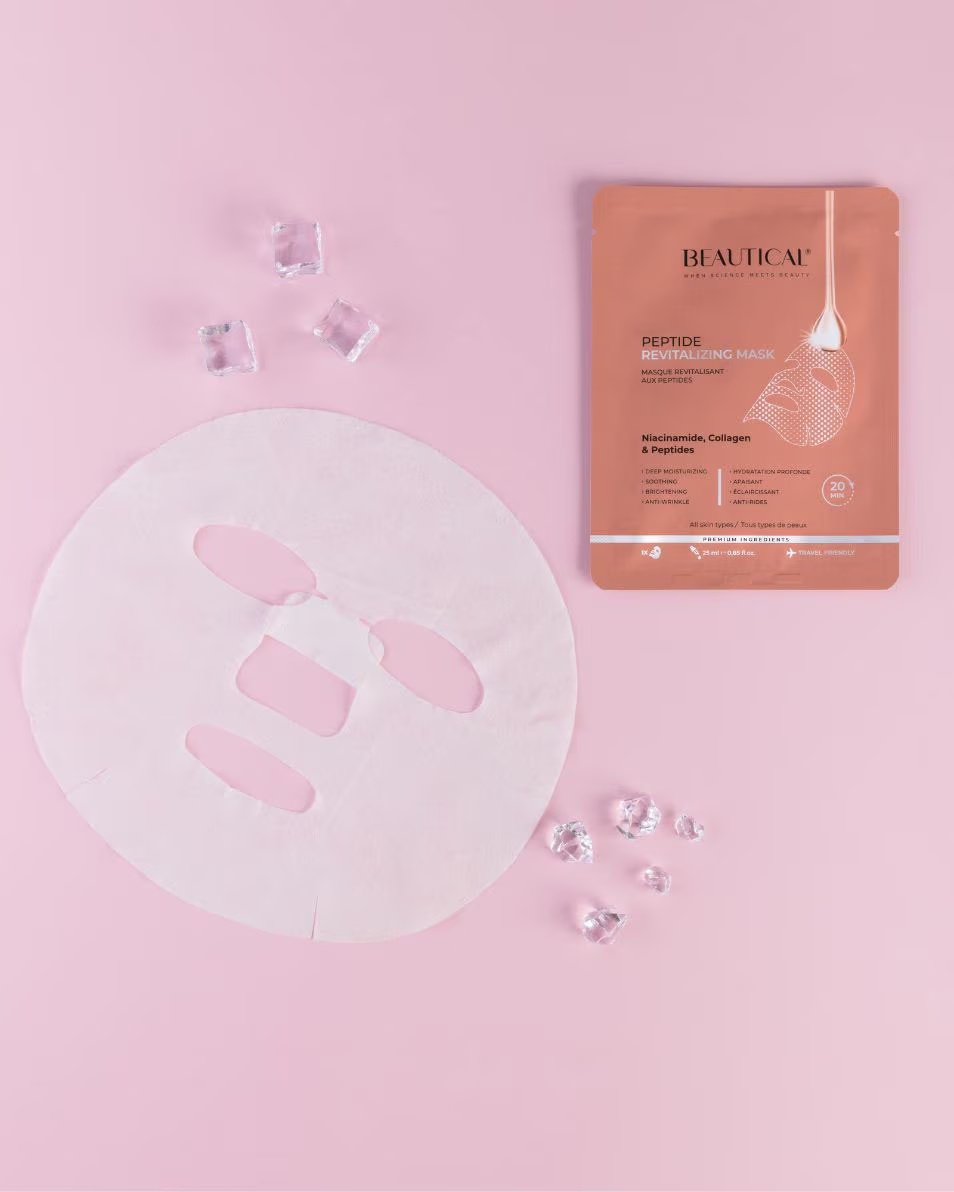 MASCA REVITALIZANTĂ CU PEPTIDE BEAUTICAL MASCA FACIALĂ REPARATORĂ CU PEPTIDE