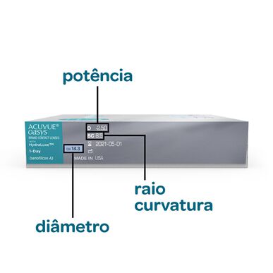 Acuvue Oasys 1 Day kontaktlinser, 30 eller 90 enheter.