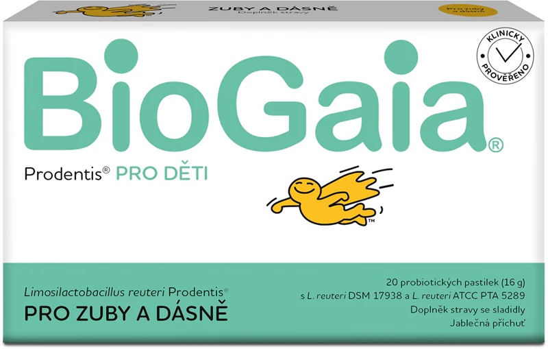 BioGaia Prodentis® BĒRNIEM uztura bagātinātājs ar saldinātājiem, sūkājamās tabletes veseliem zobiem un smaganām