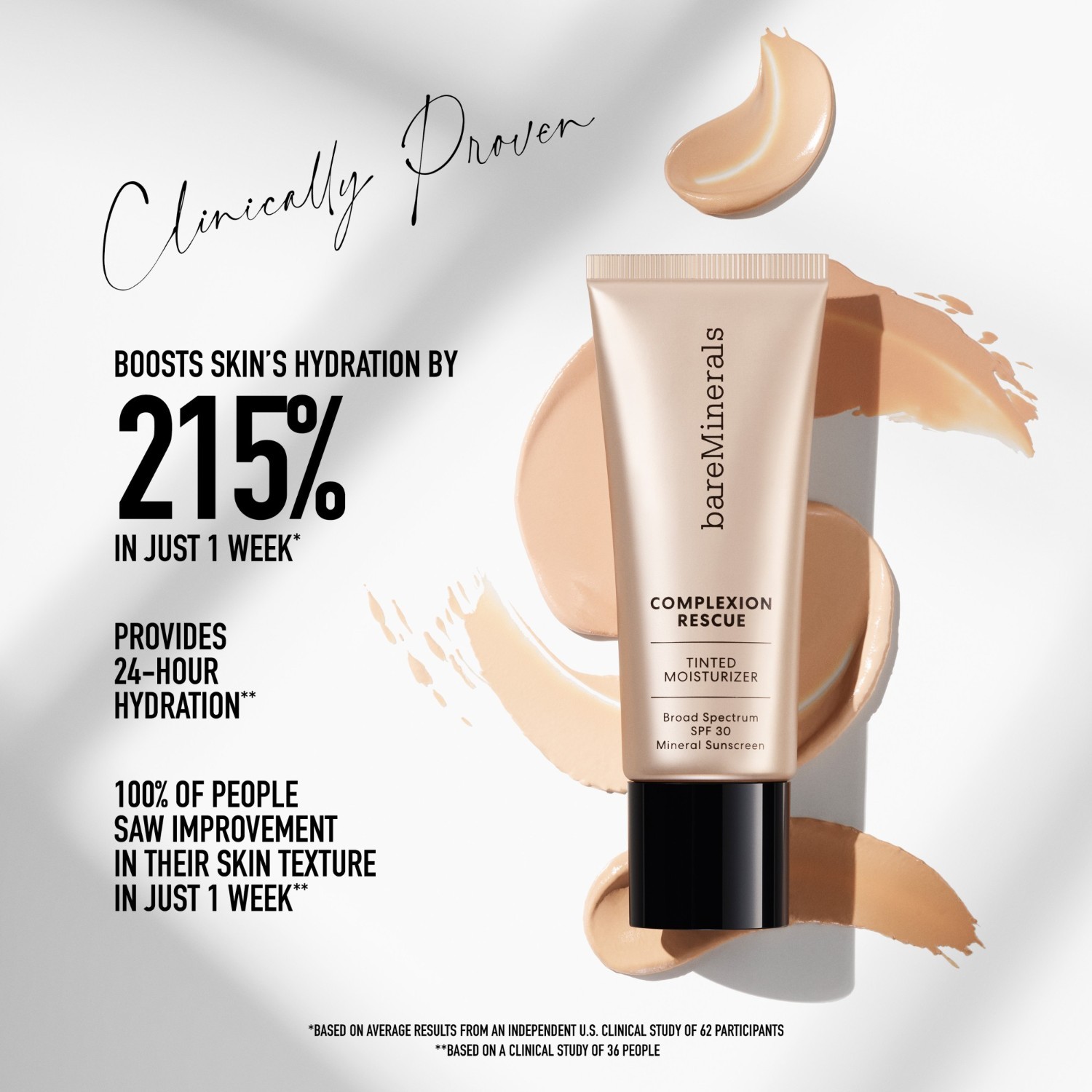 bareMinerals tonirana dnevna krema Complexion Rescue tonirana hidratantna krema SPF 30 - 35 ml