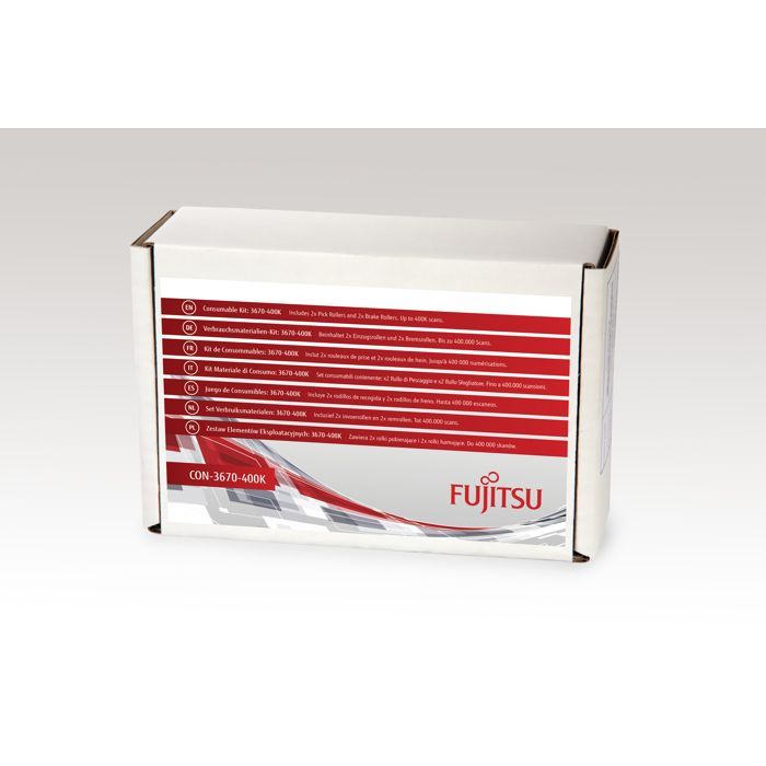 Fujitsu 3670-400K, Fujitsu, Scanner, fi-7140, fi-7240, fi-7160, fi-7260, fi-7180, fi-7280, Consumables Kit, Multicolor