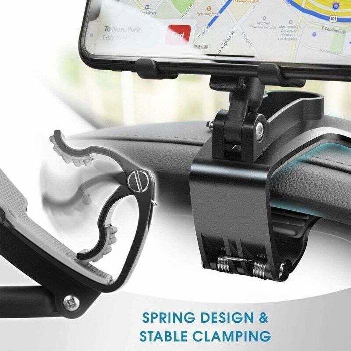 Suporte giratório para carro - ULISEM - 360° - Universal - Painel - 10 a 18 cm - Horizontal e vertical