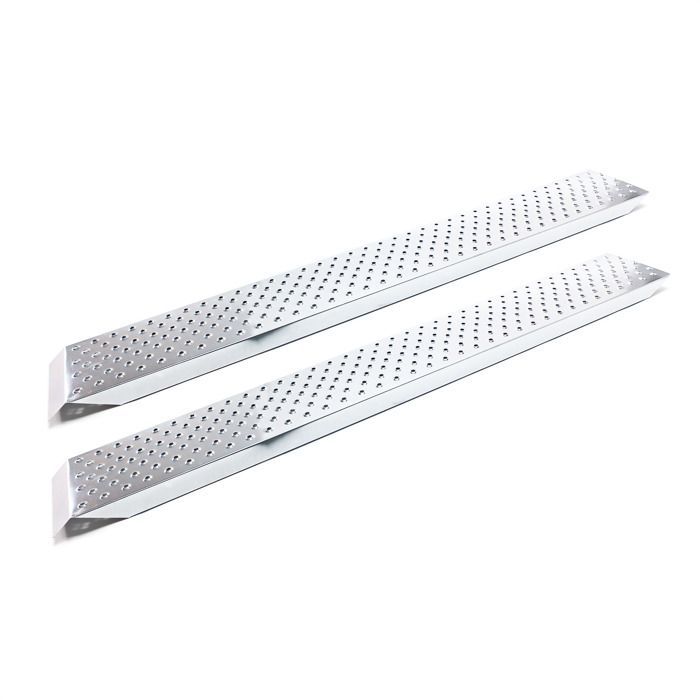 Juego de 2 rampas de carga Wiltec de 1600 x 225 x 45 mm – Capacidad de carga máxima 400 kg – Acero galvanizado – Superficie antideslizante