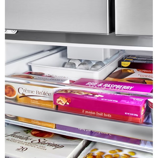LG Craft Ice Smart WiFi-aktiverat 27,8-kubikfot kylskåp med 4 dörrar, smart fransk dörr och dubbel ismaskin (fingeravtryckssäker) ENERGY STAR