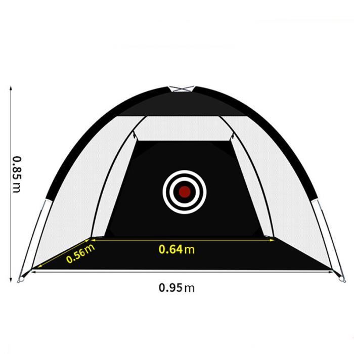 Accesorio de golf, jaula de golf portátil de 1M 2M, red de entrenamiento, equipo deportivo para exteriores, tienda de campaña - 1M Negro[D]